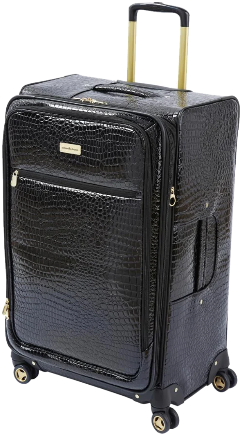 Samantha Brown Croco 30 inch Spinner in black Samantha Brown Croco 30 inch Spinner in black