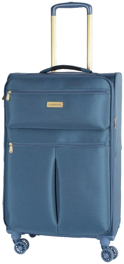 Samantha Brown Lightweight 26 inch Spinner in blue polyester